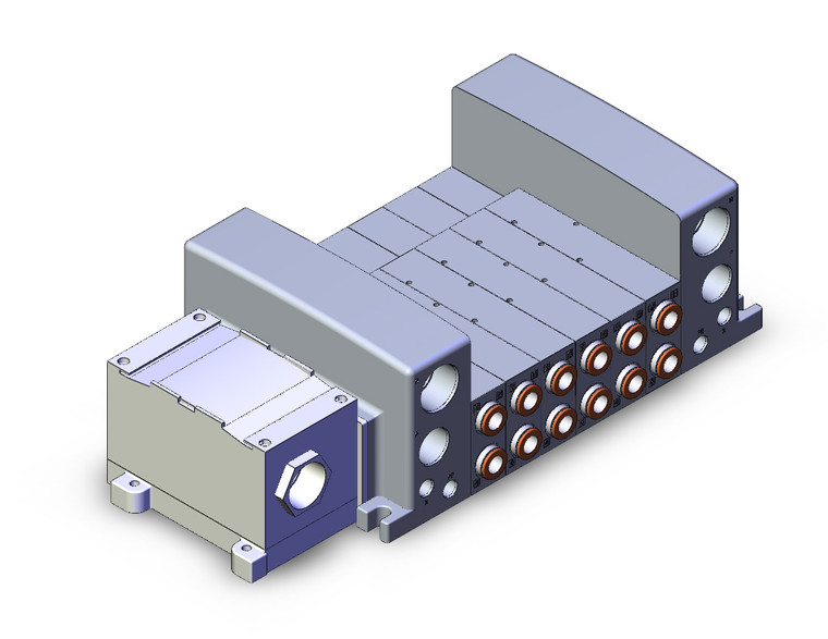 SMC VV5QC41-06C10TD0 4/5 Port Solenoid Valve