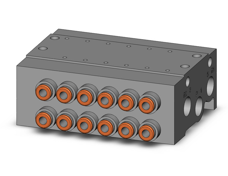 SMC VV5QZ15-06N3TC-R Vqz1000 Base Mounted Manifold