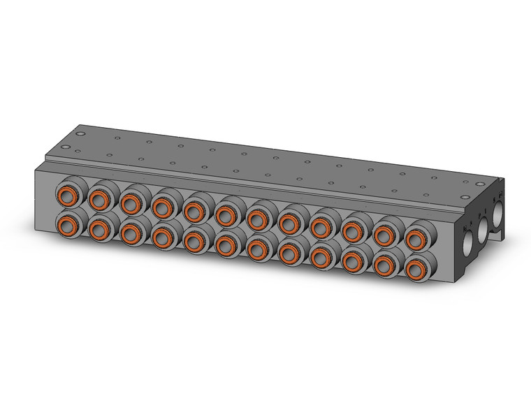 SMC VV5QZ25-12C6C Vqz2000 Base Mounted Manifold