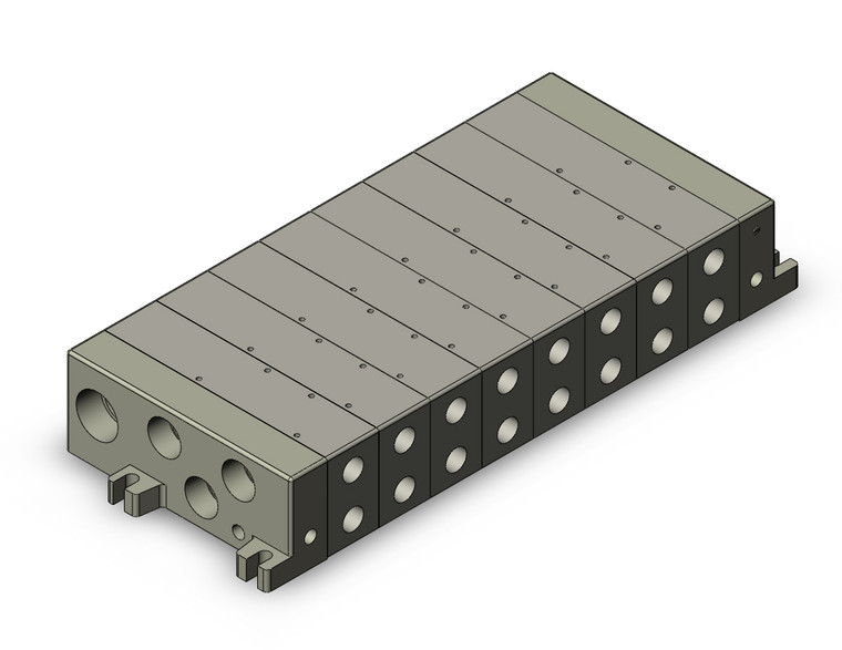 SMC VV5Q51-0803T1-SU Mfld, Plug-In, Vq5000