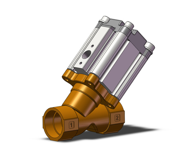 SMC VXB215CB Angle Seat Valve, Air Operated