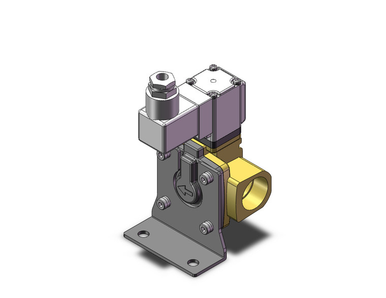 SMC VXD2C0LGBXB Pilot Op 2 Port Solenoid Valve (N.O.)