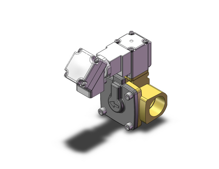 SMC VXD252LZ2M Pilot Op 2 Port Solenoid Valve (N.C.)
