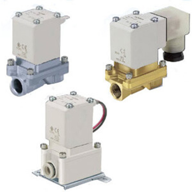 SMC VXZ2A0AZ2AB Pilot Op 2 Port Solenoid Valve, (N.O.)
