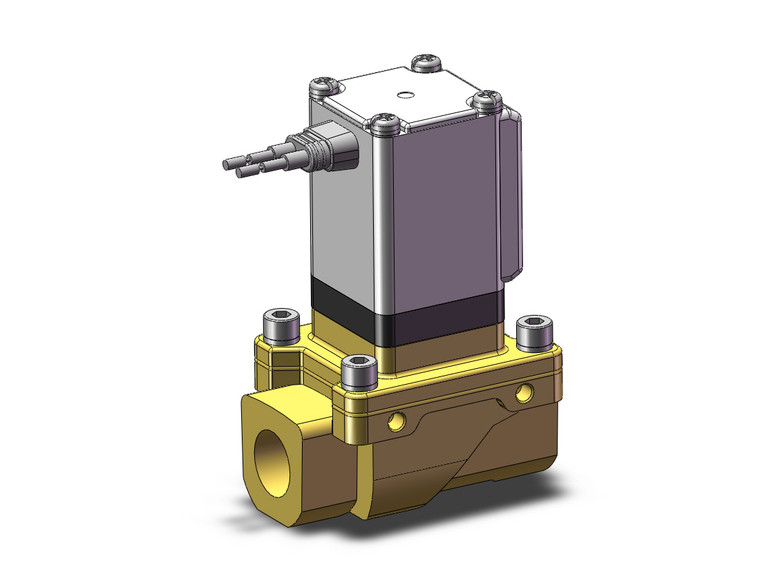 SMC VXZ2B0FA Pilot Op 2 Port Solenoid Valve, (N.O.)