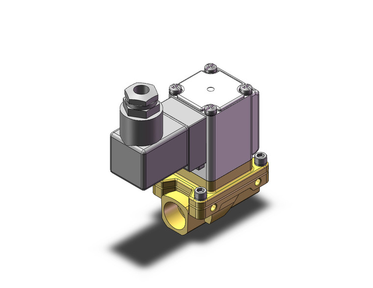 SMC VXZ235BJB Pilot Op 2 Port Solenoid Valve, (N.C.)