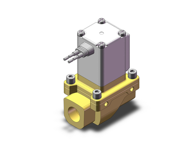SMC VXZ240FA Pilot Op 2 Port Solenoid Valve, (N.C.)