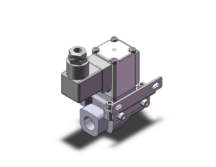 SMC VXZ242GGXB Pilot Op 2 Port Solenoid Valve, (N.C.)
