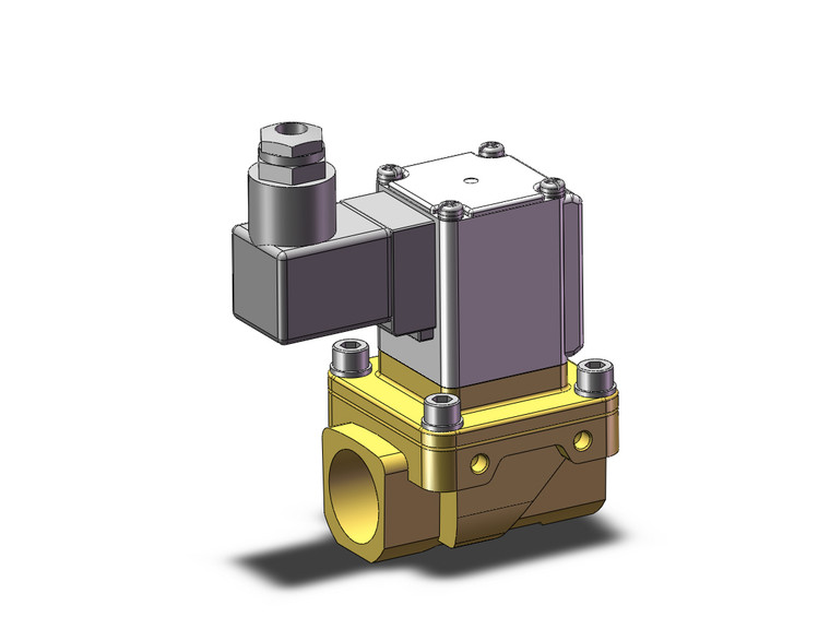 SMC VXZ250HJB Pilot Op 2 Port Solenoid Valve, (N.C.)