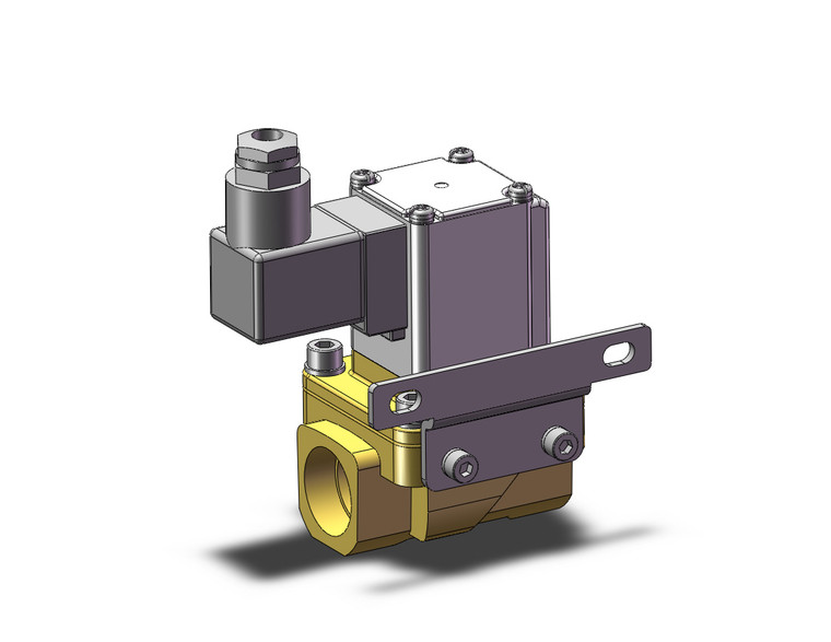 SMC VXZ250HZ2BXB Pilot Op 2 Port Solenoid Valve, (N.C.)