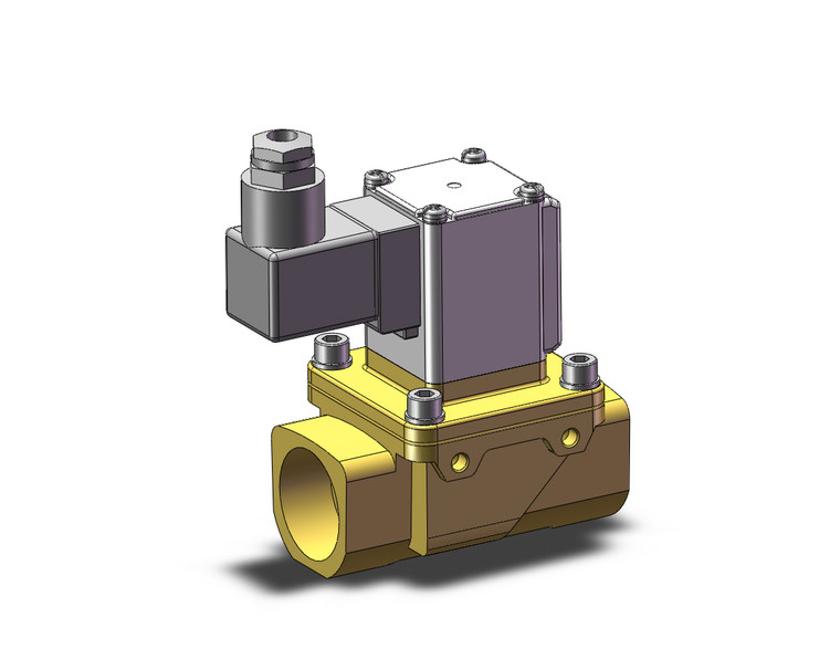 SMC VXZ260KZ1VB Pilot Op 2 Port Solenoid Valve, (N.C.)