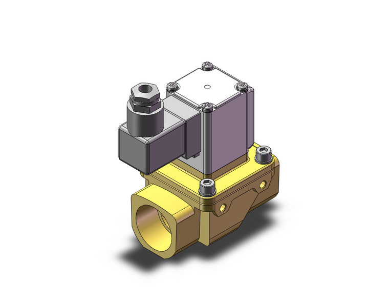 SMC VXZ262KJ Pilot Op 2 Port Solenoid Valve, (N.C.)