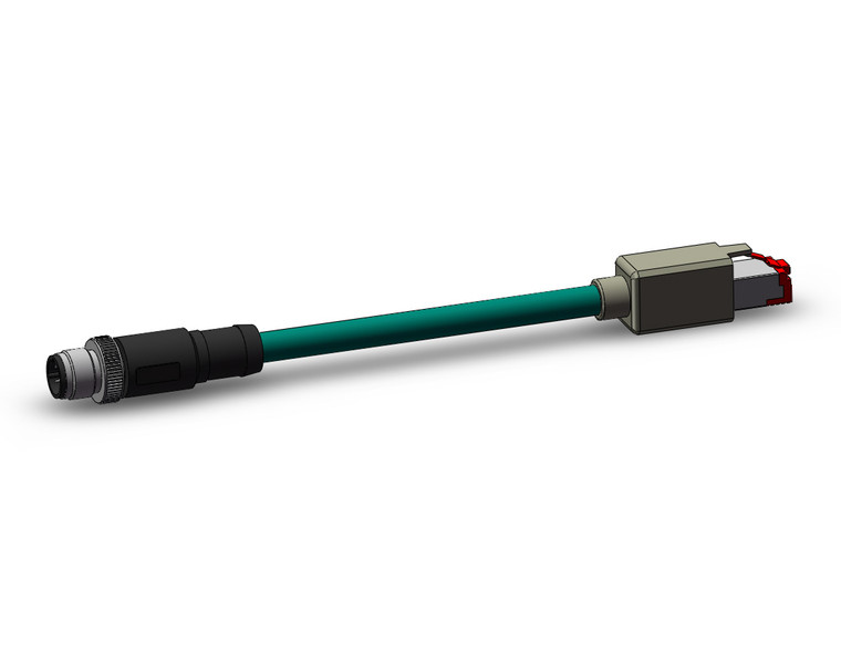 SMC EX9-AC100EN-PSRJ Com Cable Con M12 D-Coded To Rj45 10M