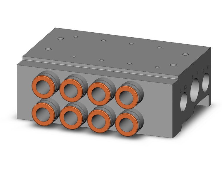 SMC VV5QZ35-04C10C Base Mounted Manifold