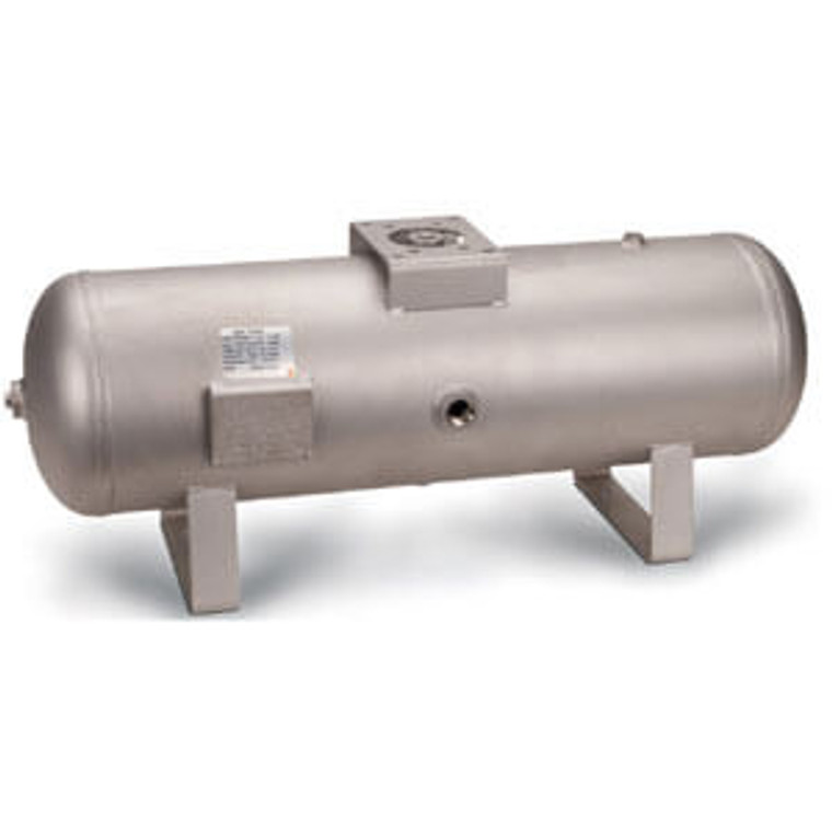 SMC VBAT10SN1-E-X105 Asme/Crn Air Tank, 10L Ss Npt Thread