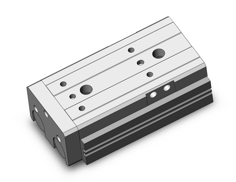 SMC MXQR25-50 Cyl, Air Slide Table, Reversible Type
