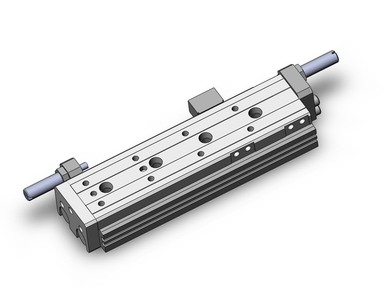 SMC MXQR16-100B Cyl, Air Slide Table, Reversible Type