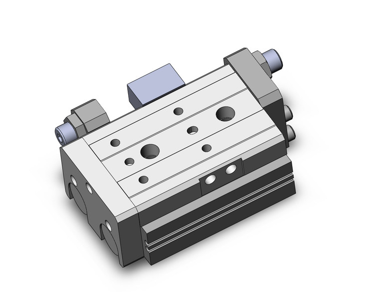 SMC MXQR25-20A Cyl, Air Slide Table, Reversible Type