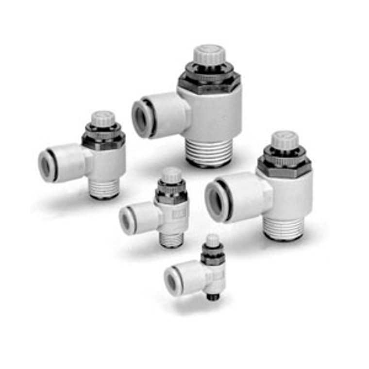 SMC AS1311FG-U10/32-07 AS-FG Series Speed Controller With One-touch Fitting Stainless Steel Series Universal Type