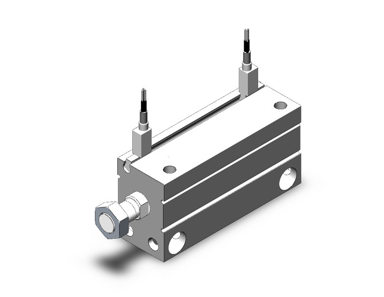 SMC CDUJB20-50DM-F8BL Cyl, Free Mount, Dbl Acting