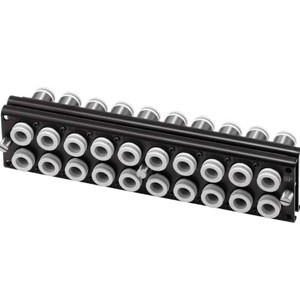 SMC KDM20-10-X1053 KDM-X1053 Series Rectangular Multi-Connector With ?10,?12 One-touch Fittings