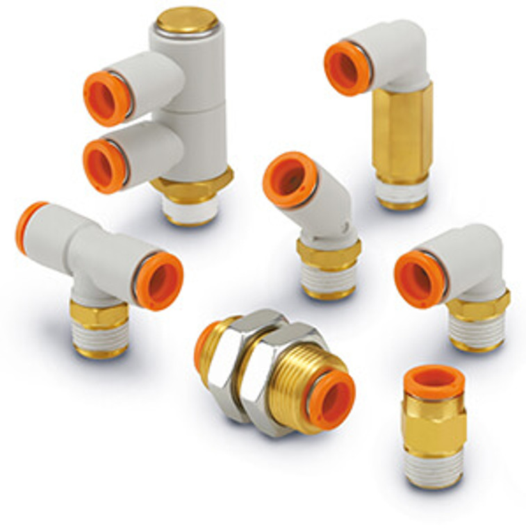 SMC KQ2E01-00N1 Fitting, Bulkhead Pack of 10