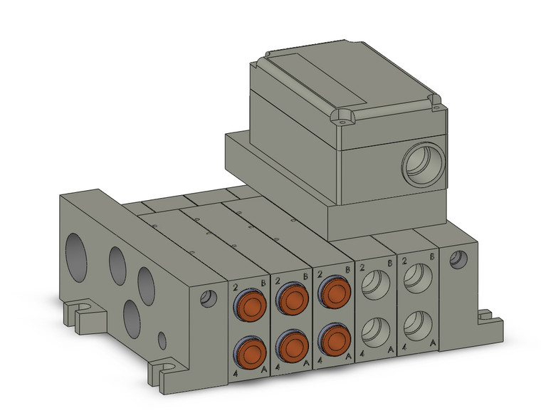 SMC VV5Q41-05C10SV-W 4/5 Port Solenoid Valve