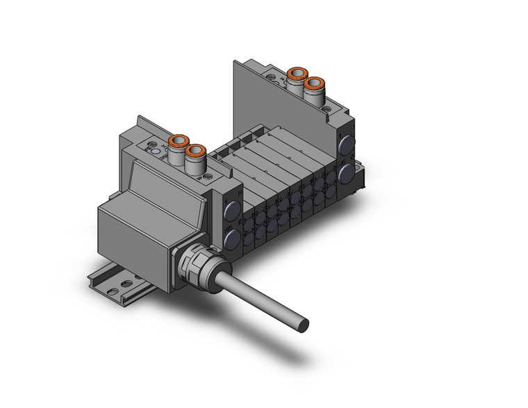 SMC SS5Y3-12L23-08D-ND Ss5Y3 8 Sta Manifold Base