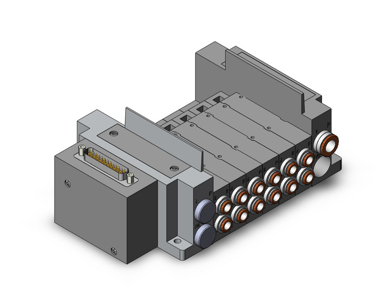 SMC SS5Y5-10FW1-06U-N7 Ss5Y5 6 Sta Manifold Base