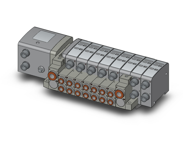 SMC SS5V2-W10S1QWD-07BS-N7-D0-X160US Ss5V 07 Station Manifold, Tie-Rod Base