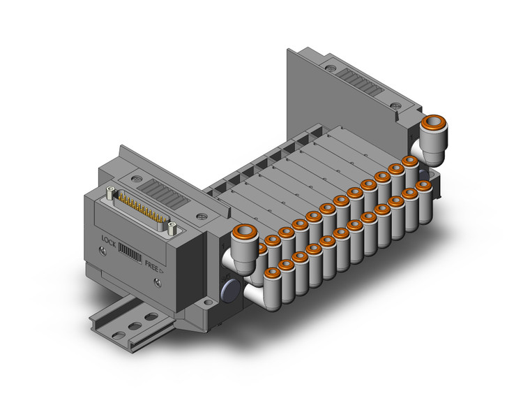 SMC SS5Y3-10F1-12BS-L4A Ss5Y3 12 Sta Manifold Base