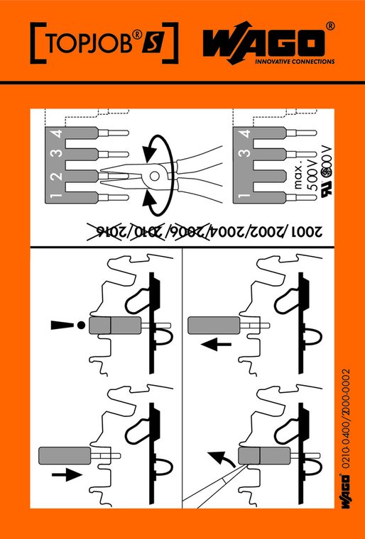 Wago 210-400/2000-002 Pack of 100