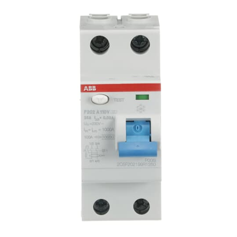 ABB F202A-25/0.03 110V Residual Current Circuit Breaker - Comprehensive Protection for Residential, Commercial, and Industrial Applications ABB F202A-25/0.03 110V Residual Current Circuit Breaker - Comprehensive Protection for Residential, Commercial, and Industrial Applications