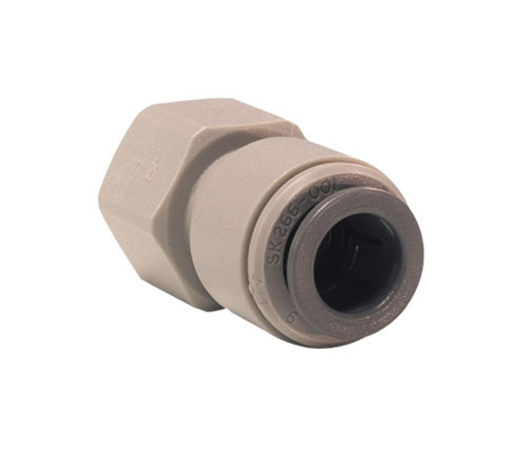 John Guest PI4512C5S Gray Acetal Female Connector 3/8 x 1/2-16 UN  Bag of 10 John Guest PI4512C5S Gray Acetal Female Connector 3/8 x 1/2-16 UN  Bag of 10