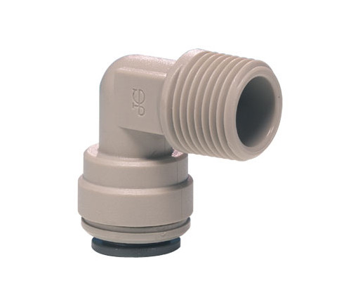 John Guest PI480822S Gray Acetal Fixed Elbow 1/4 x 1/4 NPTF Pack of 10