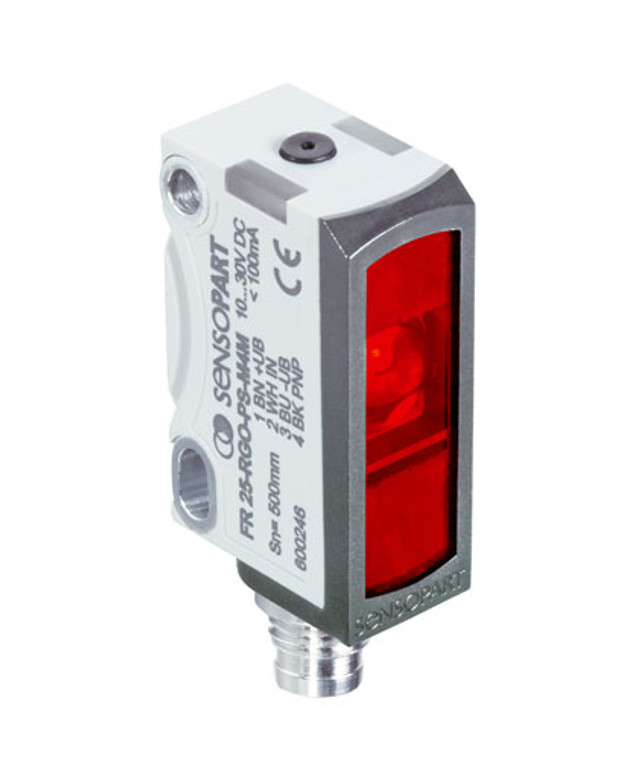 SensoPart FR 25-RGO-PS-M4M Retroreflective photoelectric sensor for detection of transparent objects