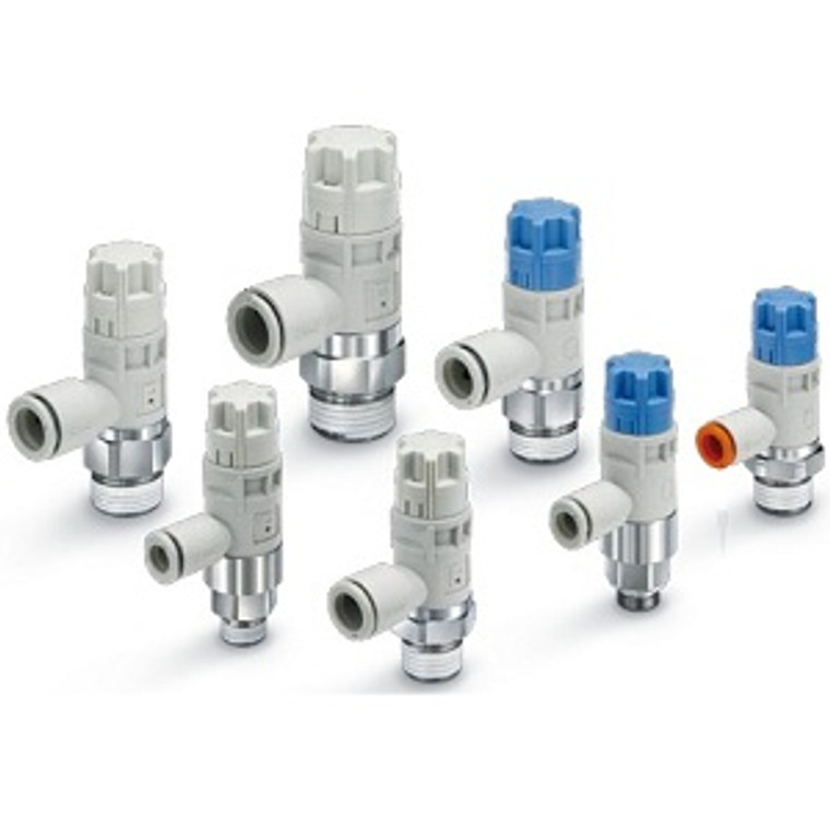 SMC AS32R-03-06 AS-R/AS-Q Series Air Saving Speed Controller With Pressure Reduction Function/With Rapid Supply And Exhaust Function