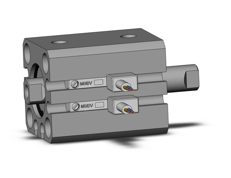 SMC CDQSWB16-10D-M9BVL Cyl, Compact, Dbl Rod