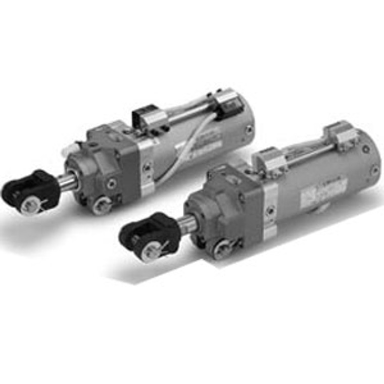 SMC CLK2GA40-50Y-B-P4DWSCS CLK2G/CLK2P Series Clamp Cylinder With Lock With Magnetic Field Resistant Auto Switch Rod Mounting