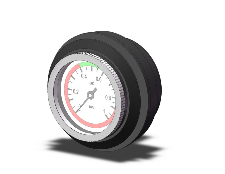 SMC G46-10-N02-LN-C Gauge, Panel Pack of 10