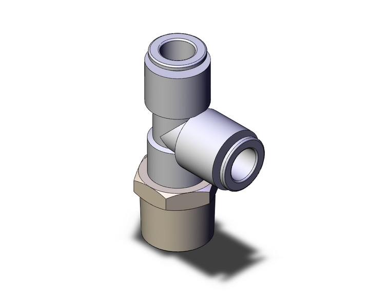 SMC KGY10-04S Fitting, Male Run Tee Pack of 2