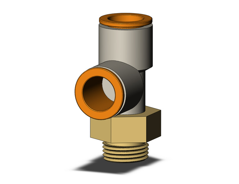 SMC KQ2Y13-36AP Fitting, Male Run Tee Pack of 10