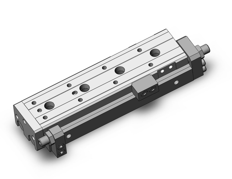 SMC MXQR12L-75C Cyl, Air Slide Table, Reversible Type