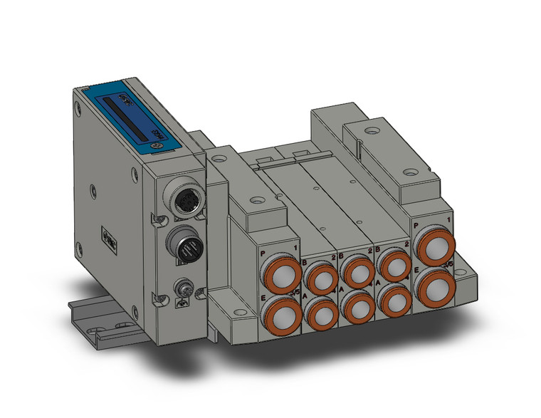 SMC SS5V2-W10S1A3ND-03B-C8-D Ss5V 03 Station Manifold, Tie-Rod Base