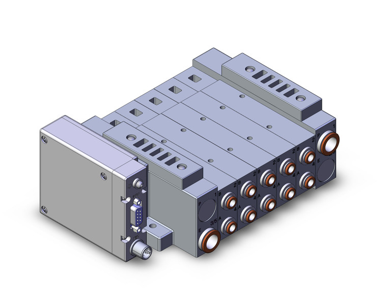 SMC SS5V3-W10S1EAND-05BS-C6 Ss5V 05 Station Manifold, Tie-Rod Base