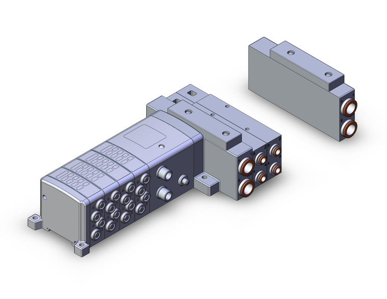 SMC SS5V3-W10S1ZEN43D-06B-C6 Ss5V 06 Station Manifold, Tie-Rod Base