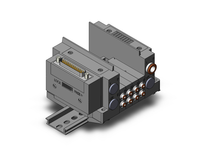 SMC SS5Y3-10F1-04US-C2D Ss5Y3 4 Sta Manifold Base