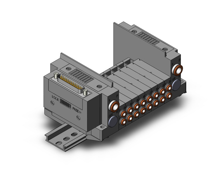 SMC SS5Y3-10F1-08BS-N3A Ss5Y3 8 Sta Manifold Base