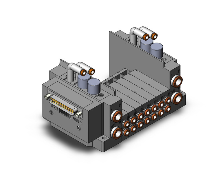 SMC SS5Y3-10F2-07BR-N3 Ss5Y3 7 Sta Manifold Base