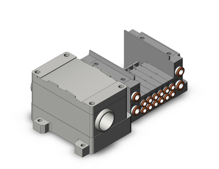 SMC SS5Y3-10T-06B-C6 Ss5Y3 6 Sta Manifold Base